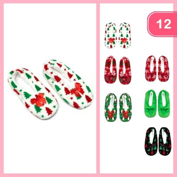 CHRISTMAS WARM SLIPPERS (12 UNITS)