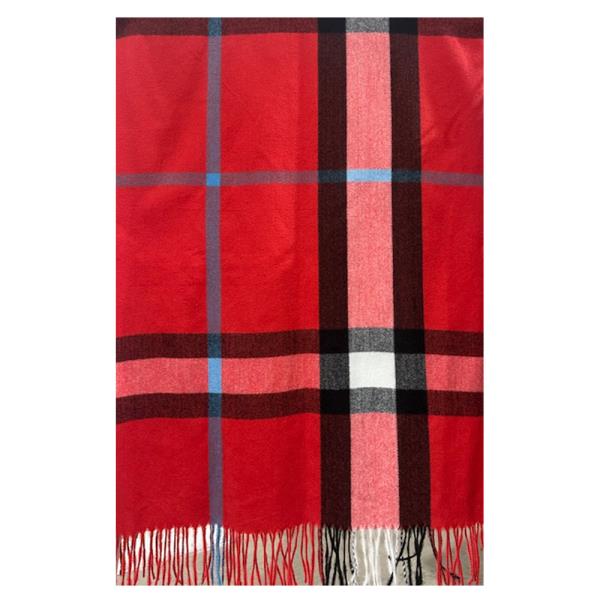 PLAID PATTERN OBLONG SCARF