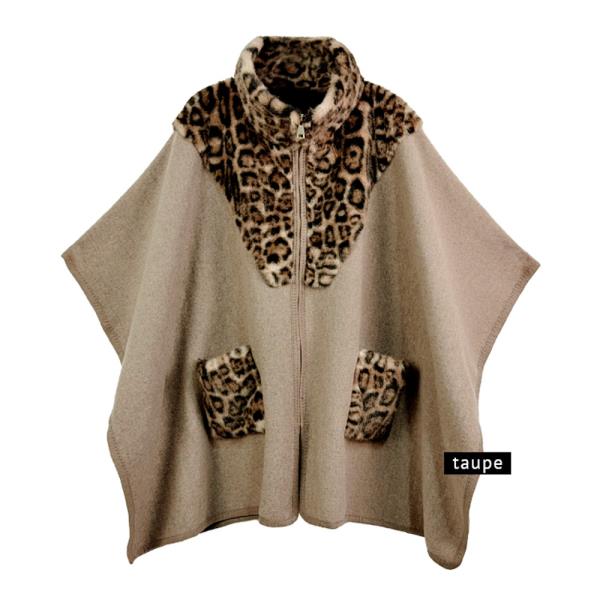 LEOPARD FUR KIMONO