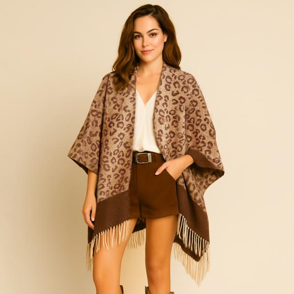 LEOPARD PRINT KIMONO