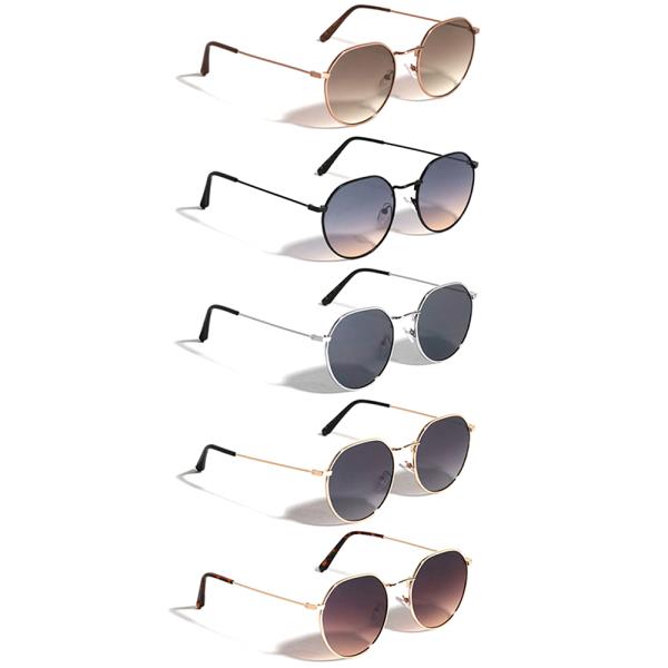 SLIM RETRO ROUND SUNGLASSES 1DZ