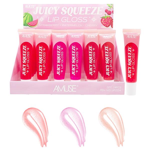 AMUSE JUICY SQUEEZE LIP GLOSS (24 UNITS)