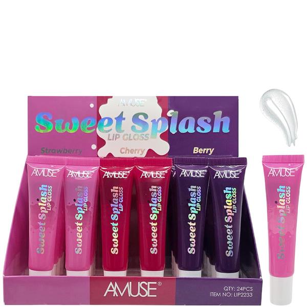 AMUSE SWEET SPLASH LIP GLOSS (24 UNITS)