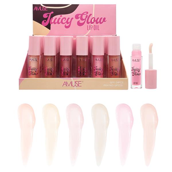 AMUSE JUICY GLOW LIP OIL (24 UNITS)