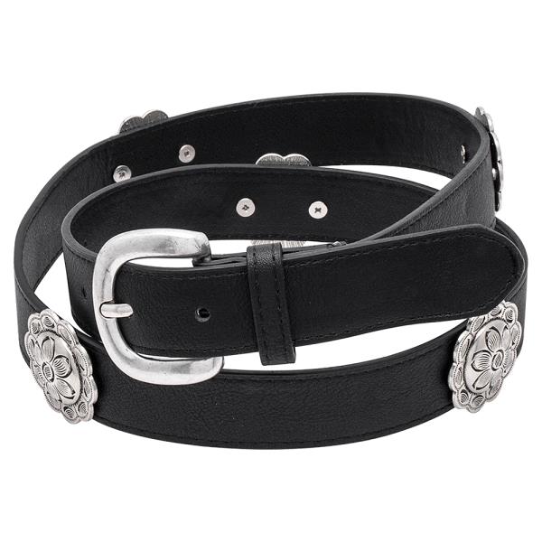 FLORAL DESIGN BUCKLE BELT