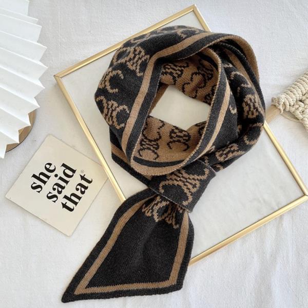 MULTI PATTERN KNIT WINTER SCARF