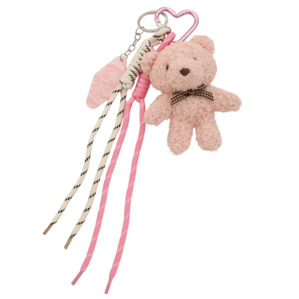 TEDDY BEAR ROPE BAG CHARM KEYCHAIN