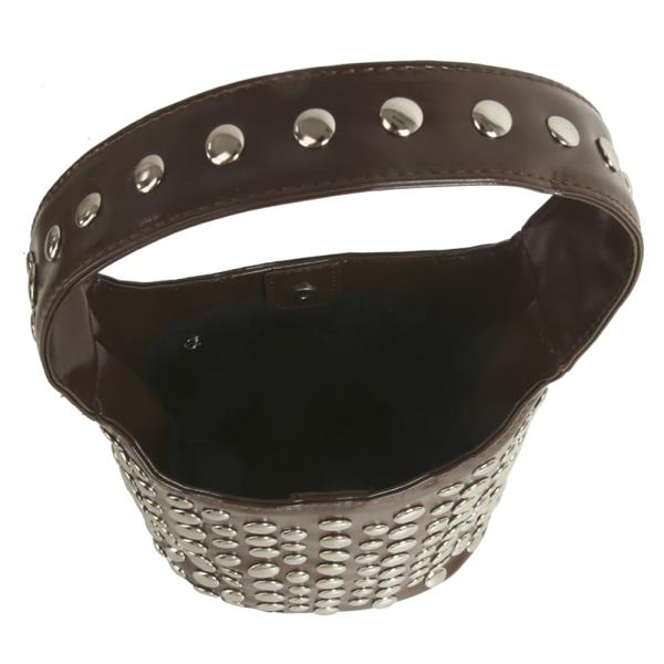 STUDDED DESIGN RETRO SHOULDER BAG
