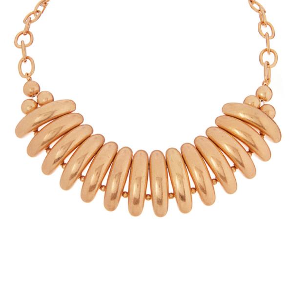 VINTAGE DOMED SHAPED SHORT LINK CHAIN