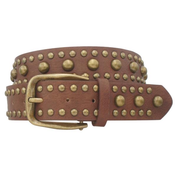 CLASSIC HERITAGE STUDDED IRREGULAR BUCKLE BELT