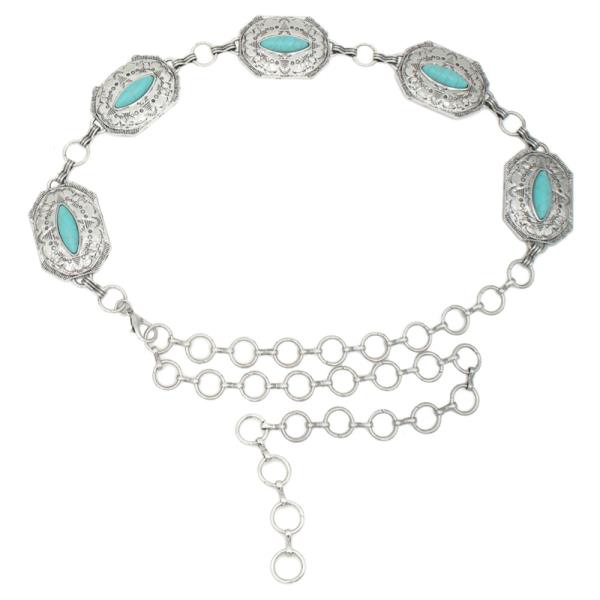 OCTO DECO CONCHO CAB CHAIN BELT