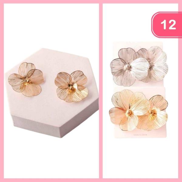 FILIGREE BRUSHED LUCKY FLOWER (12 UNITS)
