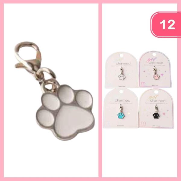 ENAMEL PAW CHARM PENDANT (12 UNITS)