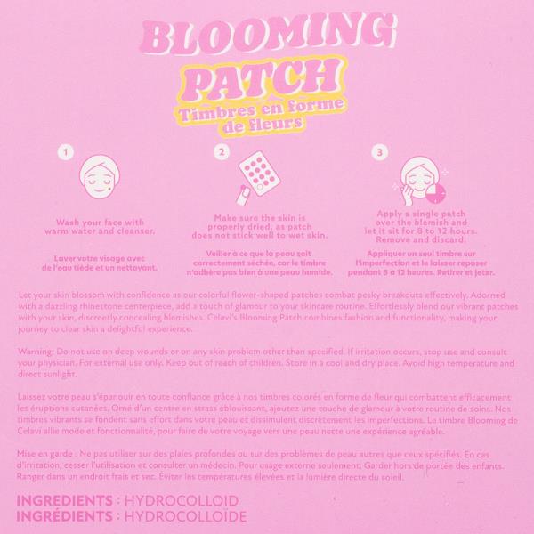 CELAVI BLOOMING HYDROCOLLOID FLORAL 72 PATCHES