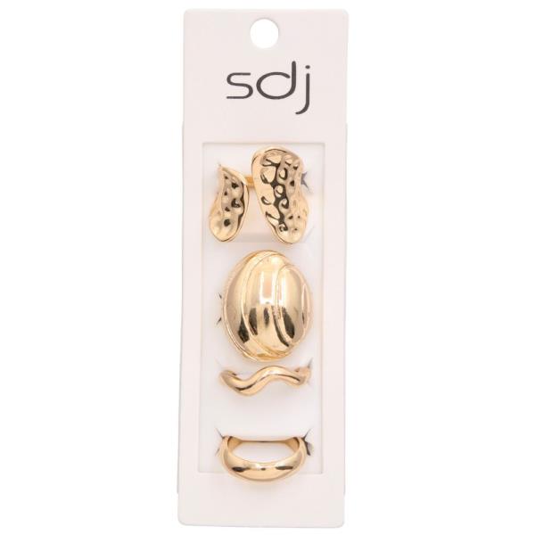 SDJ METAL ASSORTED RING SET