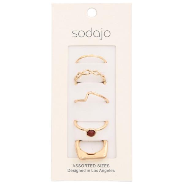 SODAJO METAL ASSORTED RING SET