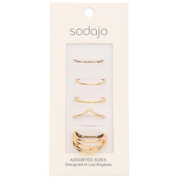 SODAJO DAINTY ASSORTED RING SET