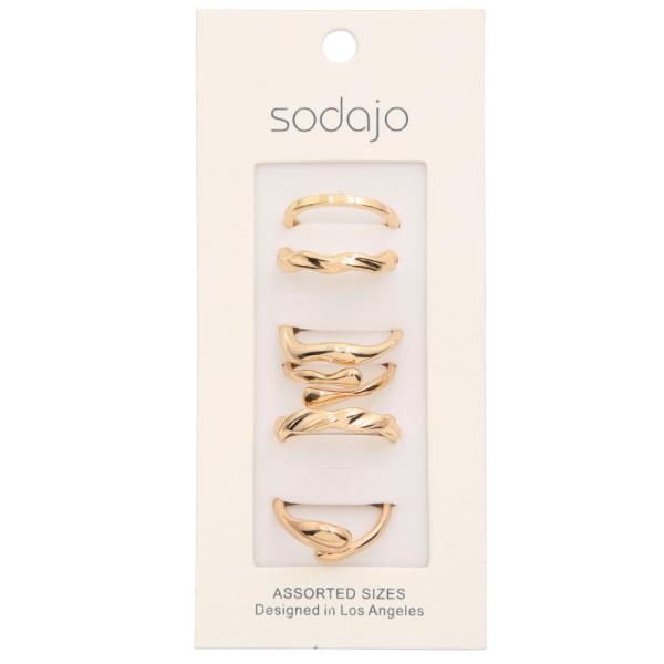 SODAJO METAL ASSORTED RING SET