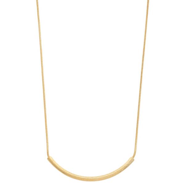 SODAJO METAL BAR GOLD DIPPED NECKLACE