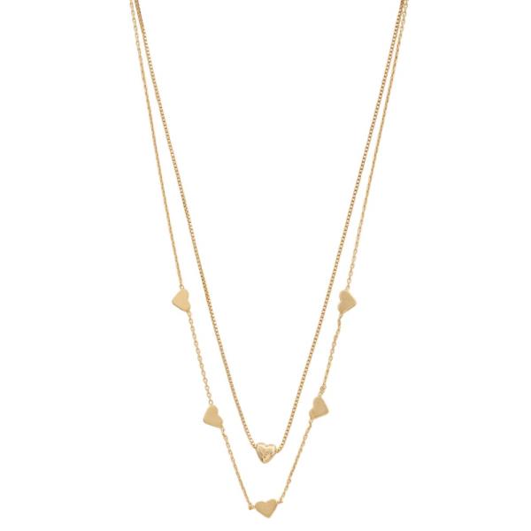 HEART STATION LAYERED NECKLACE
