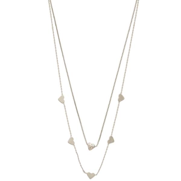 HEART STATION LAYERED NECKLACE
