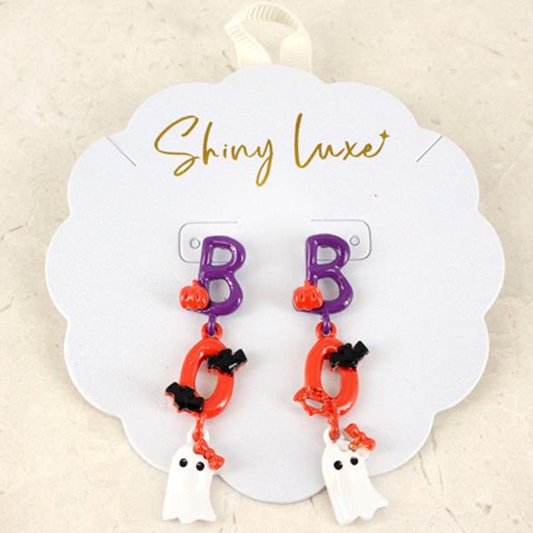 HALLOWEEN BOO GHOST EARRING
