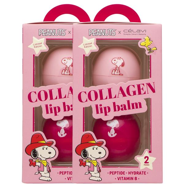 CELAVI X PEANUTS COLLAGEN 2 PC LIP BALM SET (2 UNITS)