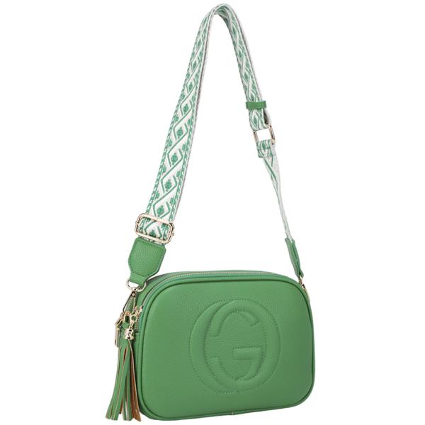 CHIC DESIGN ZIPPER TASSEL CROSSBODY BAG