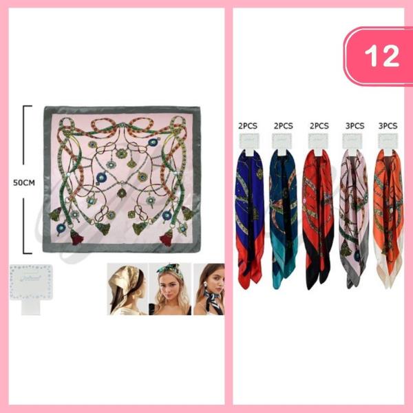 MULTI USE SCARF BANDANA (12 UNITS)