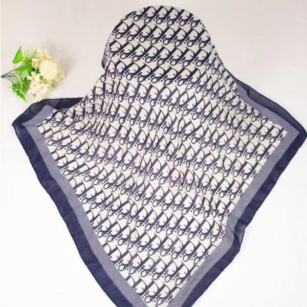 MONOGRAM SILKY SQUARE BANDANA NECK SCARF