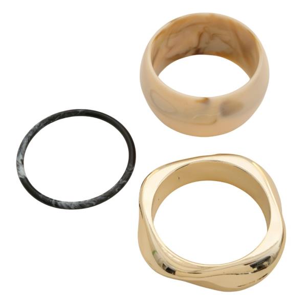 ACETATE BANGLE BRACELET SET