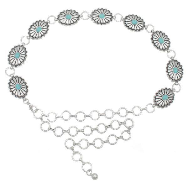 FLORA BLOOM CAB ACCENT CONCHO BELT