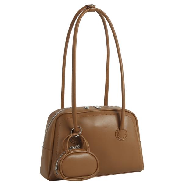 2IN1 SMOOTH SHOULDER BAG W COIN PURSE SET