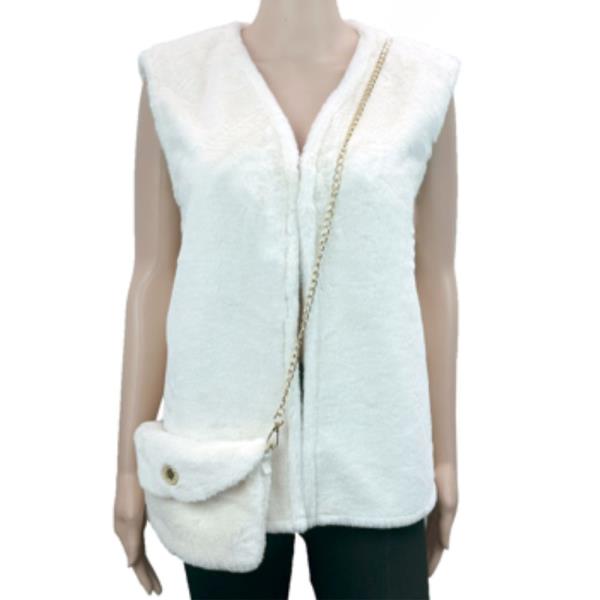 FAUX FUR VEST JACKET