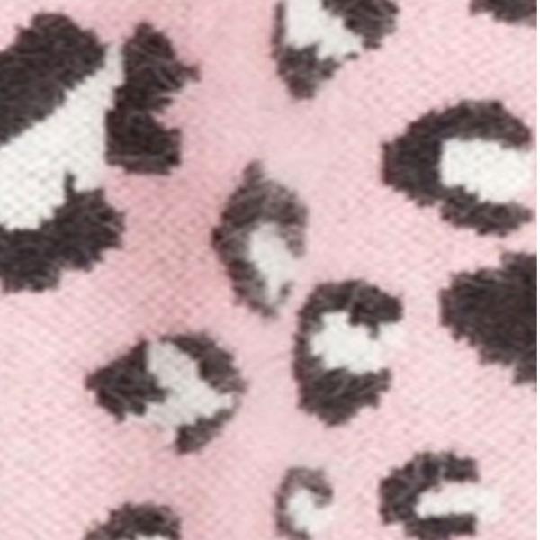 LEOPARD PATTERN KNIT BUTTON FRONT CARDIGAN