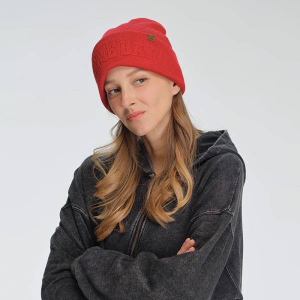 CC GAME DAY EMBOSSED CUFF BEANIE