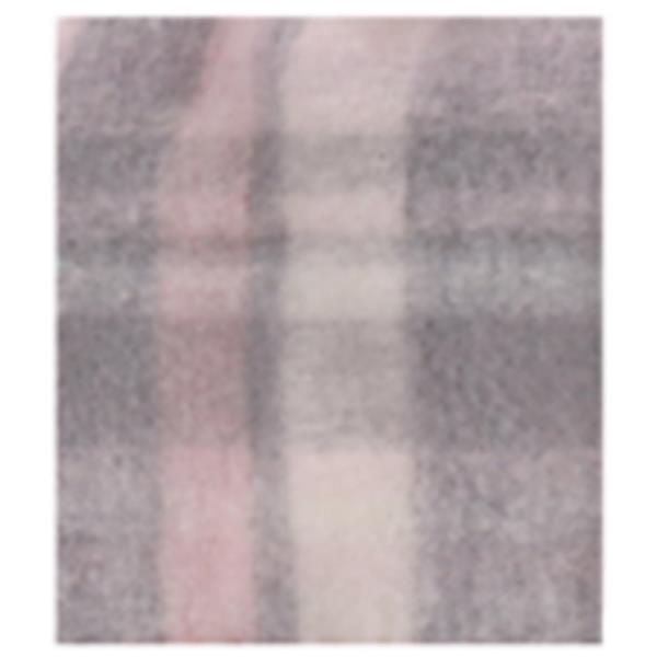 PLAID PATTERN FRINGE EDGE OBLONG SCARF