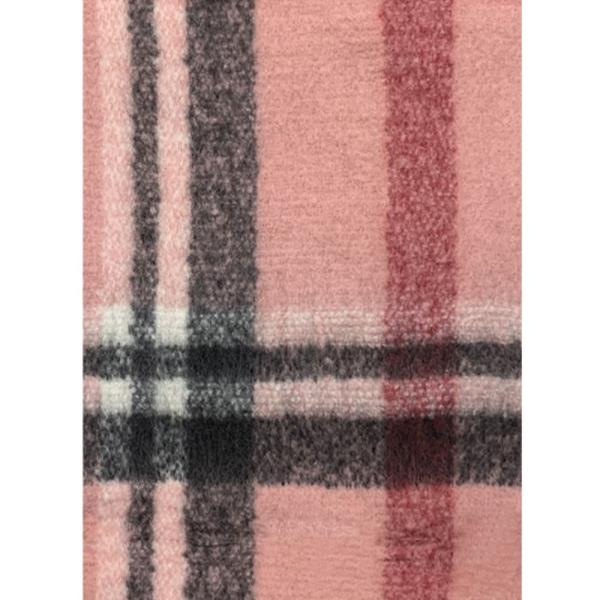 PLAID PATTERN FRINGE EDGE OBLONG SCARF