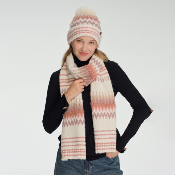 CC MULTI COLOR CHEVRON SCARF
