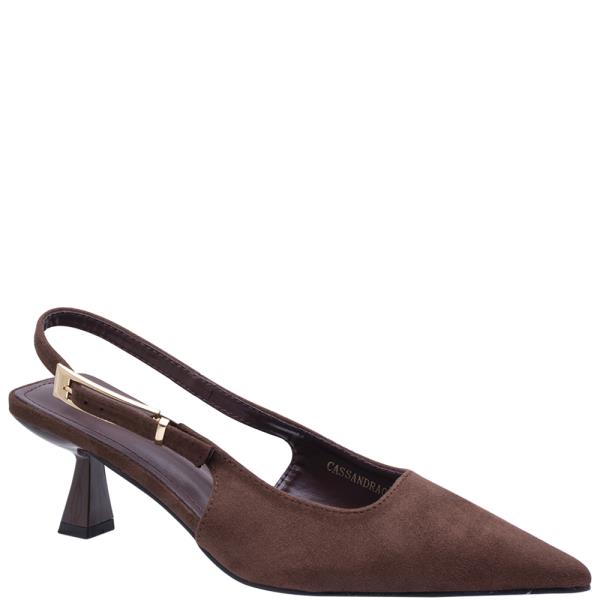 FAUX SUEDE SLINGBACK KITTEN HEEL 12 PAIRS