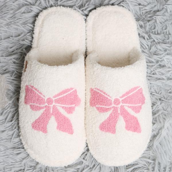 RIBBON EMBROIDERED SLIPPERS  - SM SIZE