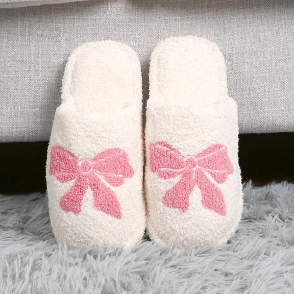 RIBBON EMBROIDERED SLIPPERS  - SM SIZE