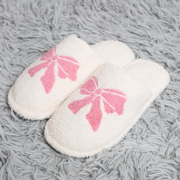 RIBBON EMBROIDERED SLIPPERS  - SM SIZE