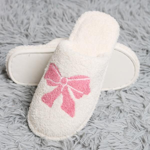 RIBBON EMBROIDERED SLIPPER - ML SIZE