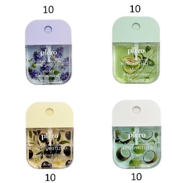 PLERO HYDRATING & MOISTURIZING SCENTED HAND SANITIZER (40 UNITS)