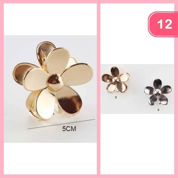 FLOWER HARI CLAW CLIP (12 UNITS)