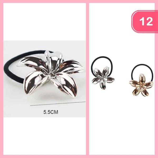 HIBISCUS FLOWER HAIR TIE (12 UNITS)