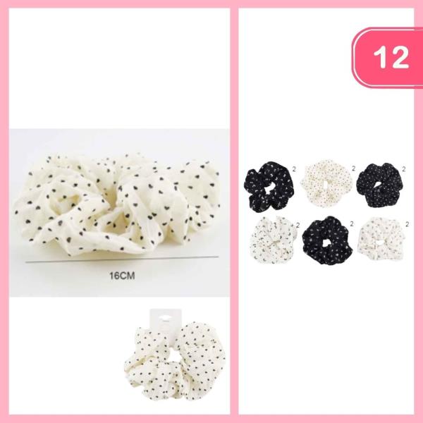 MIXED HAIR SCRUNCHIES (12 UNITS)