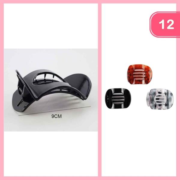 BANANA HAIR CLAW CLIP (12 UNITS)