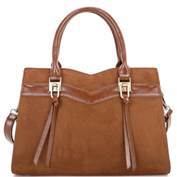 TEXTURED DESIGN SATCHEL BAG